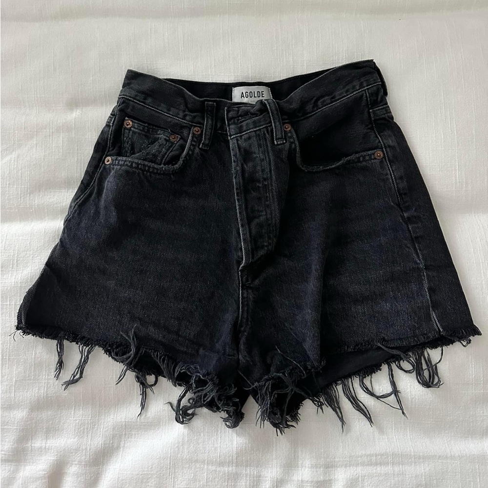 AGOLDE denim cutoff shorts 25